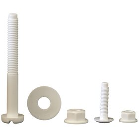 White Nuts, Bolts & Washers