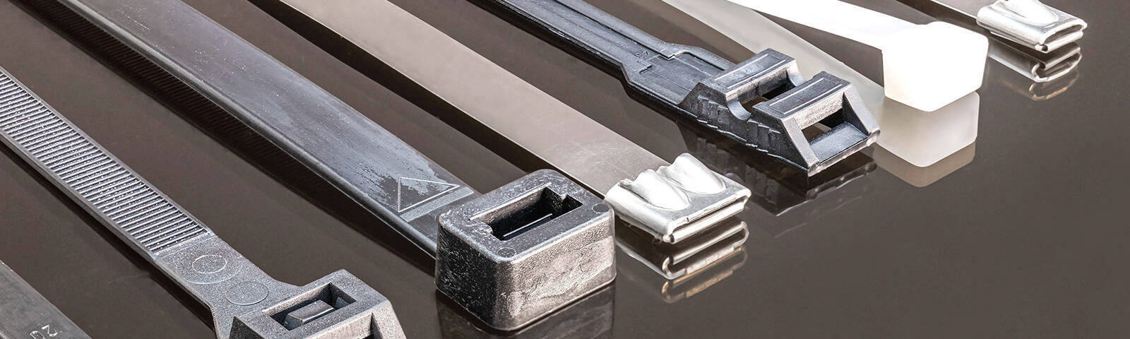 What are metal cable ties made from?