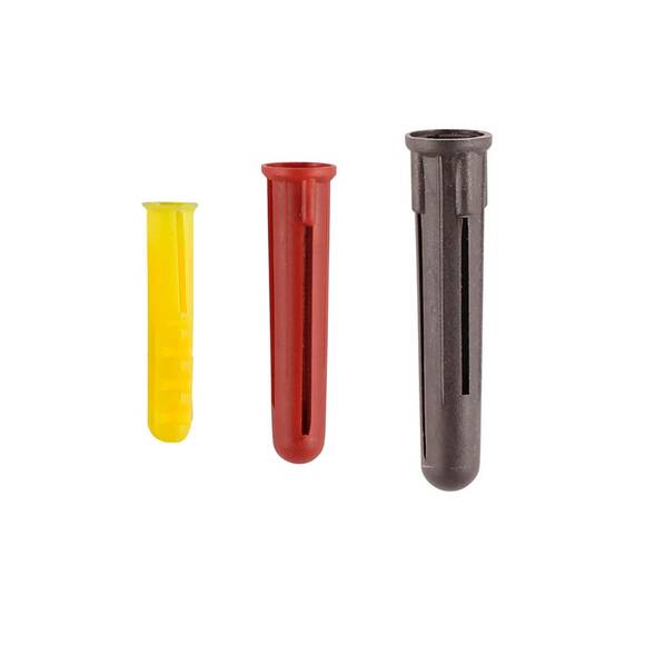 Brown Plastic Wall Plugs 7mm Drill
