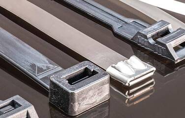 Who uses stainless steel cable ties?